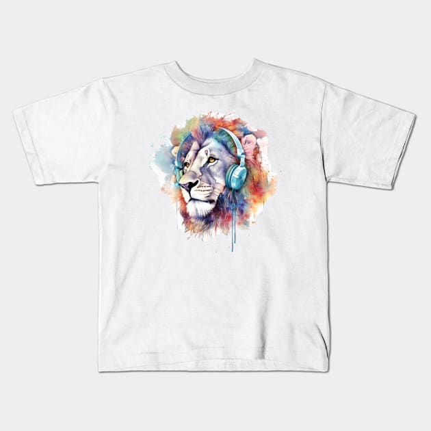 Rhythmic Roar Kids T-Shirt by Phygital Fusion